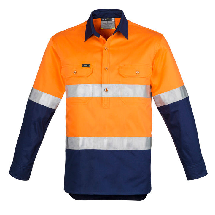 CLOSED FRONT Long Sleeve Shirt-Hoop Taped Mens-ZW550*