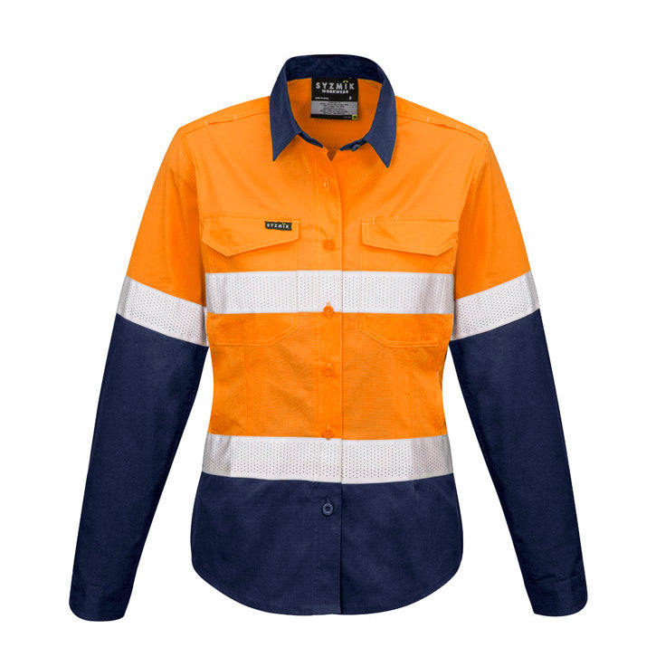 RUGGED Cooling Hi Vis Taped Long Sleeve Shirt Wo's-ZW720*