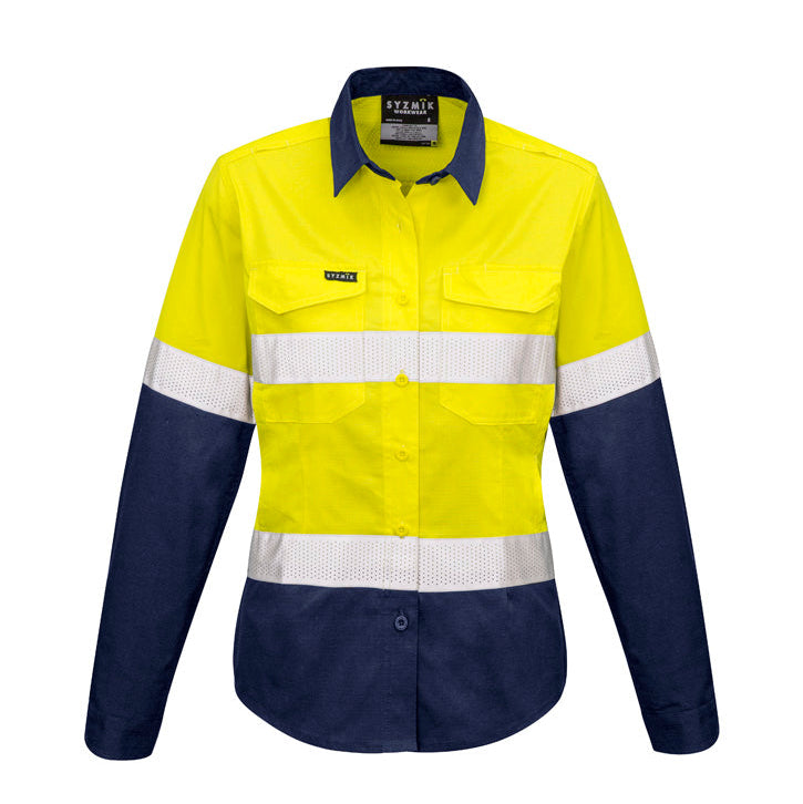 RUGGED Cooling Hi Vis Taped Long Sleeve Shirt Wo's-ZW720*