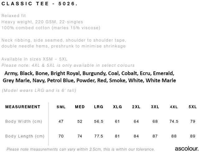 5026 AS MENS CLASSIC TEE