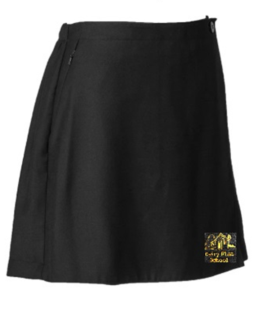 Dairy Flat Skorts with Zip Pocket