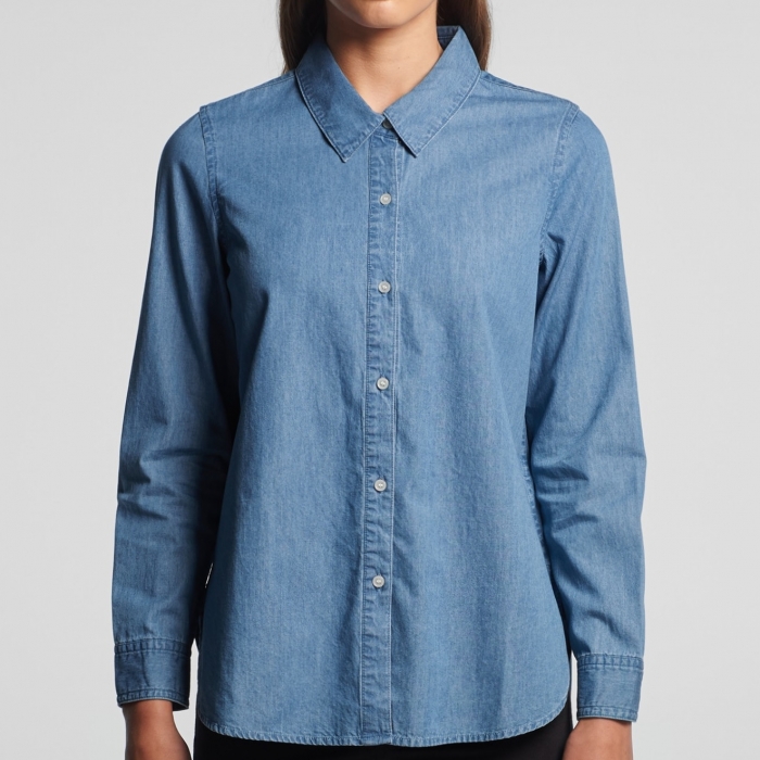 4042 Blue Denim Shirt Women's