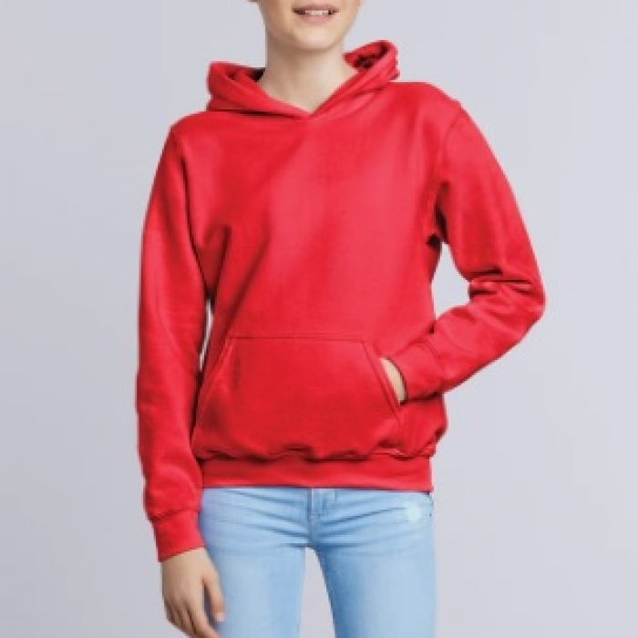 18500B  Gildan Heavy Hooded Sweatshirt Youth 